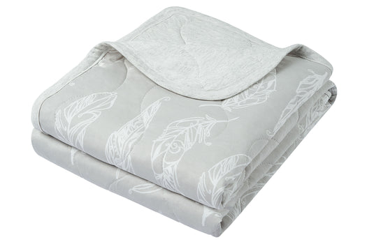 Small Cozy Blanket (Bamboo Jersey) - Feather Grey