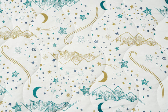 Medium Cozy Blanket (Bamboo Jersey) - Stars White