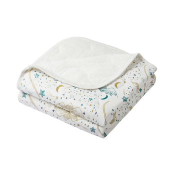 Medium Cozy Blanket (Bamboo Jersey) - Stars White
