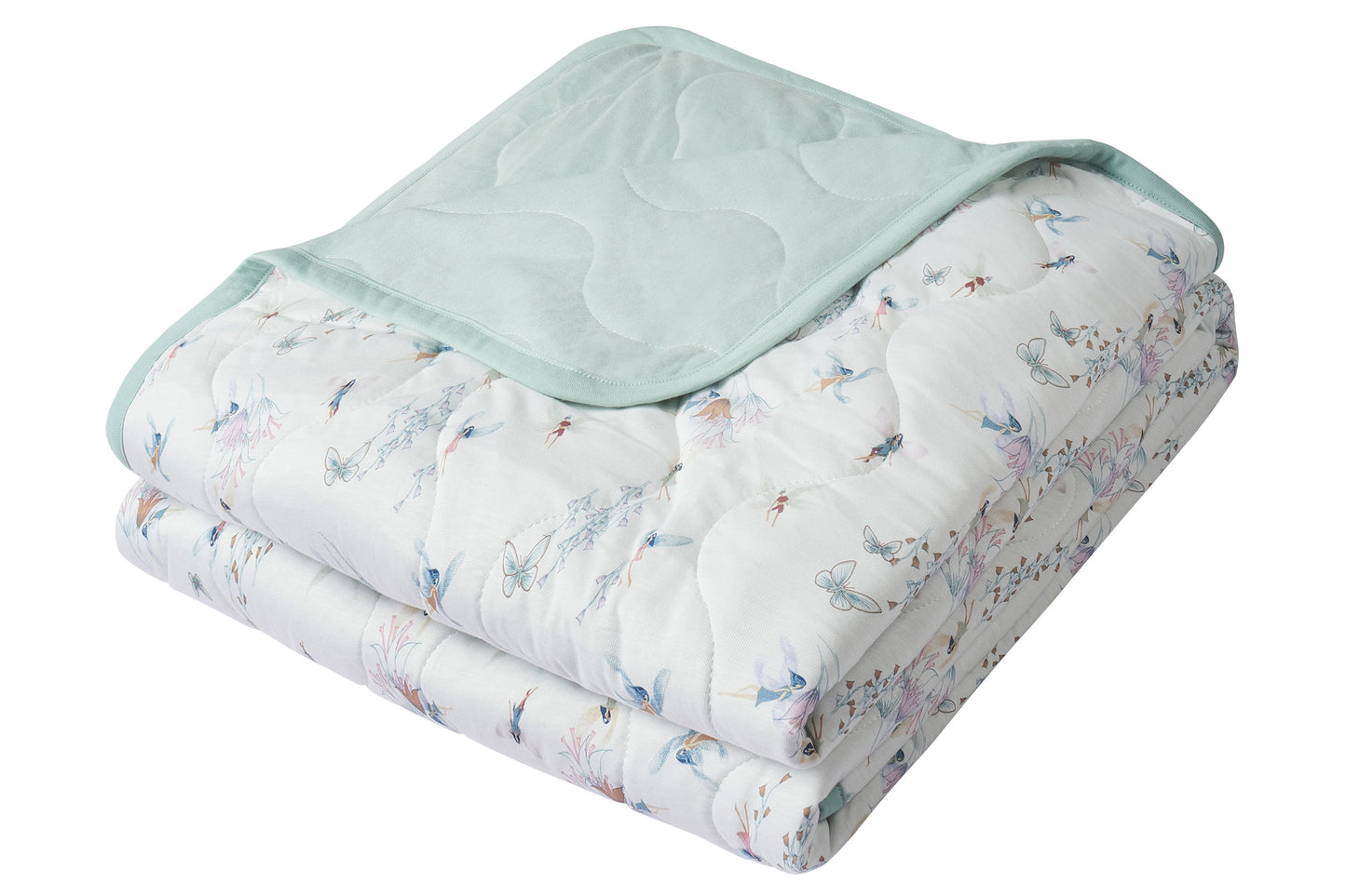 Large Cozy Quilted Blanket (Bamboo Jersey) - Fairy Tale