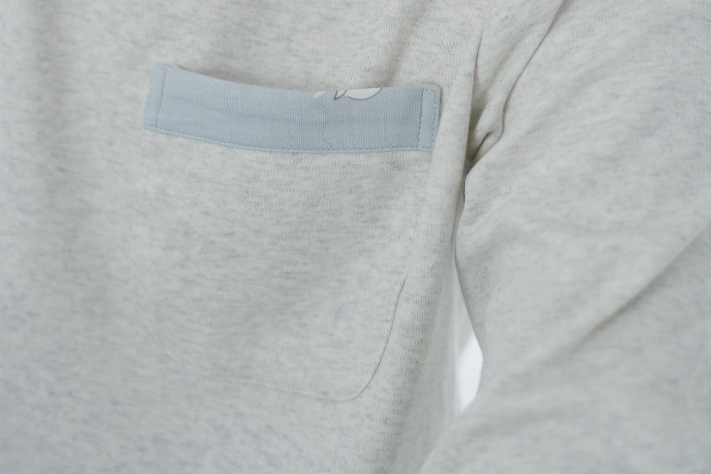 Men's Long Sleeve Pocket Tee PJ Set (Organic Cotton) - Beluga Boogie