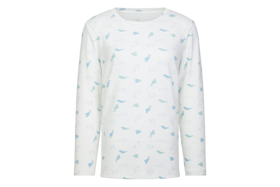 Women's Long Sleeve PJ Set (Organic Cotton) - Baby Beluga