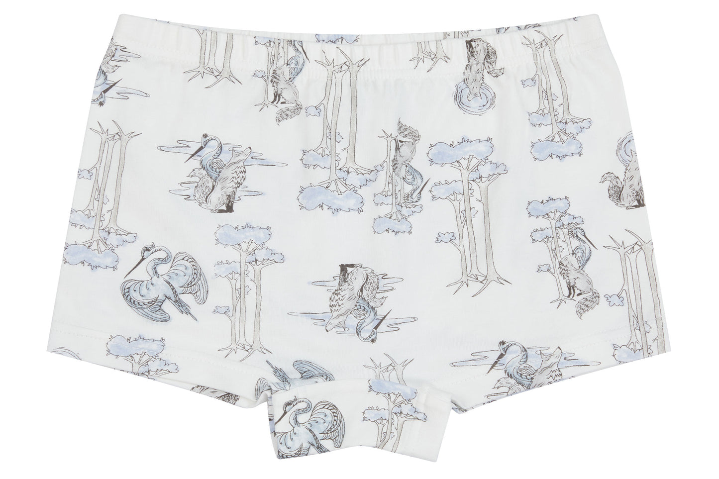 Girls Boy Short Underwear (Bamboo, 2 Pack) - The Crane & The Ox