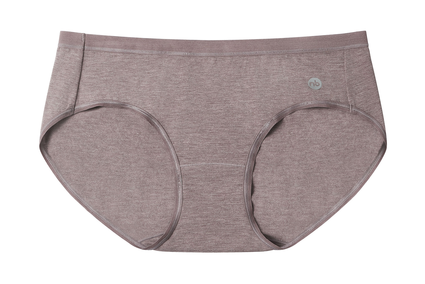 Basics Women's Bikini Underwear (Bamboo, 2 Pack) - Charcoal/Elderberry