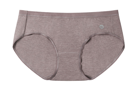 Basics Women's Bikini Underwear (Bamboo, 2 Pack) - Charcoal/Elderberry