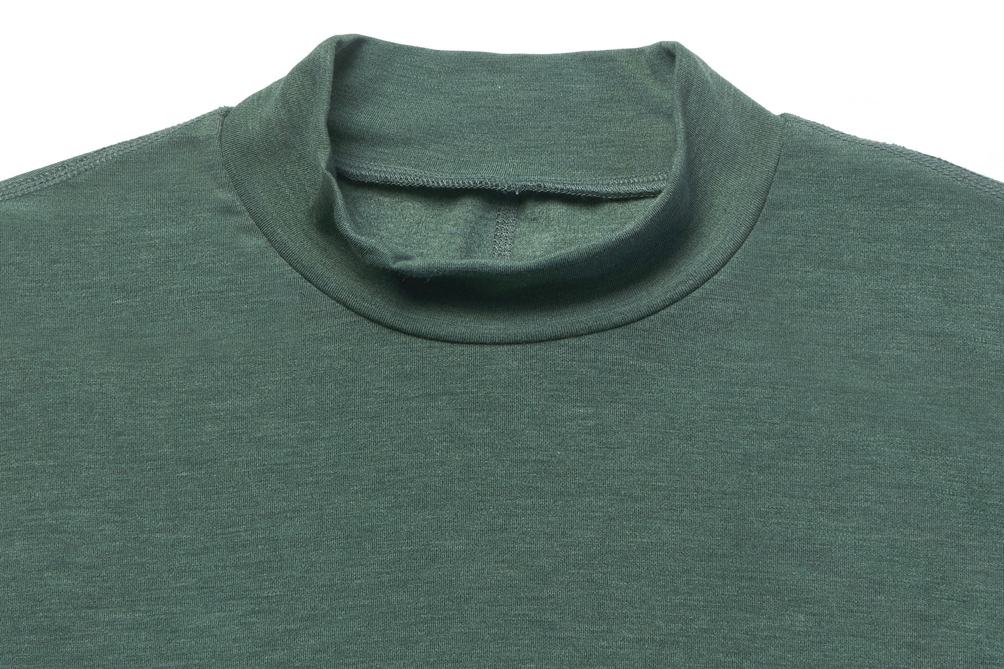 Load image into Gallery viewer, Basics Women&amp;#39;s Mock Neck Top (Bamboo Tanboocel) - Misty Moss

