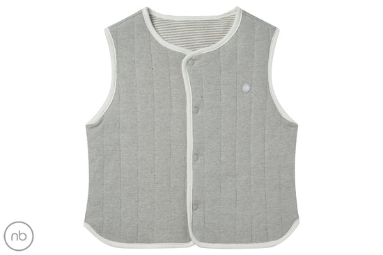 Load image into Gallery viewer, Basics Quilted Reversible Vest (Organic Cotton)
