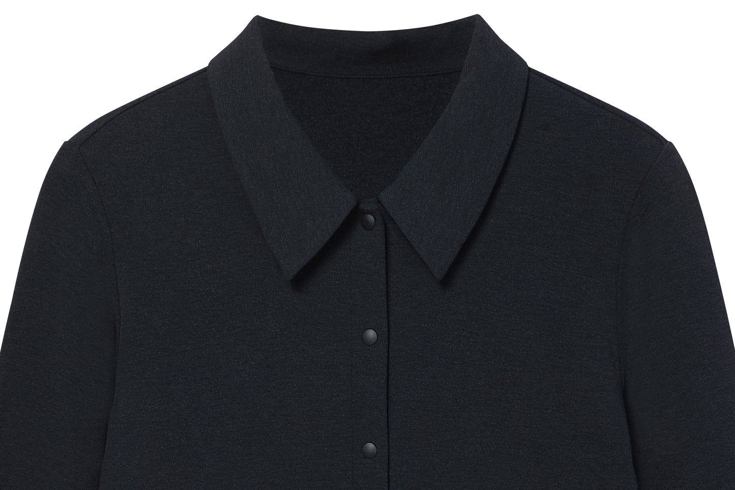 Load image into Gallery viewer, Basics Women&amp;#39;s Fitted Button-Up Shirt (Bamboo Tanboocel) - Black
