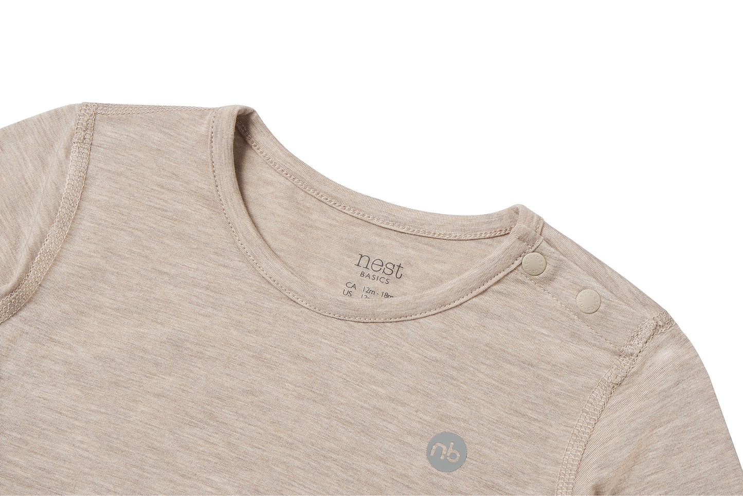 Basics Long Sleeve T-Shirt (Bamboo) - Warm Taupe