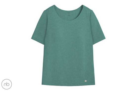 Basics Women's Bra T-Shirt (Bamboo) - Misty Moss