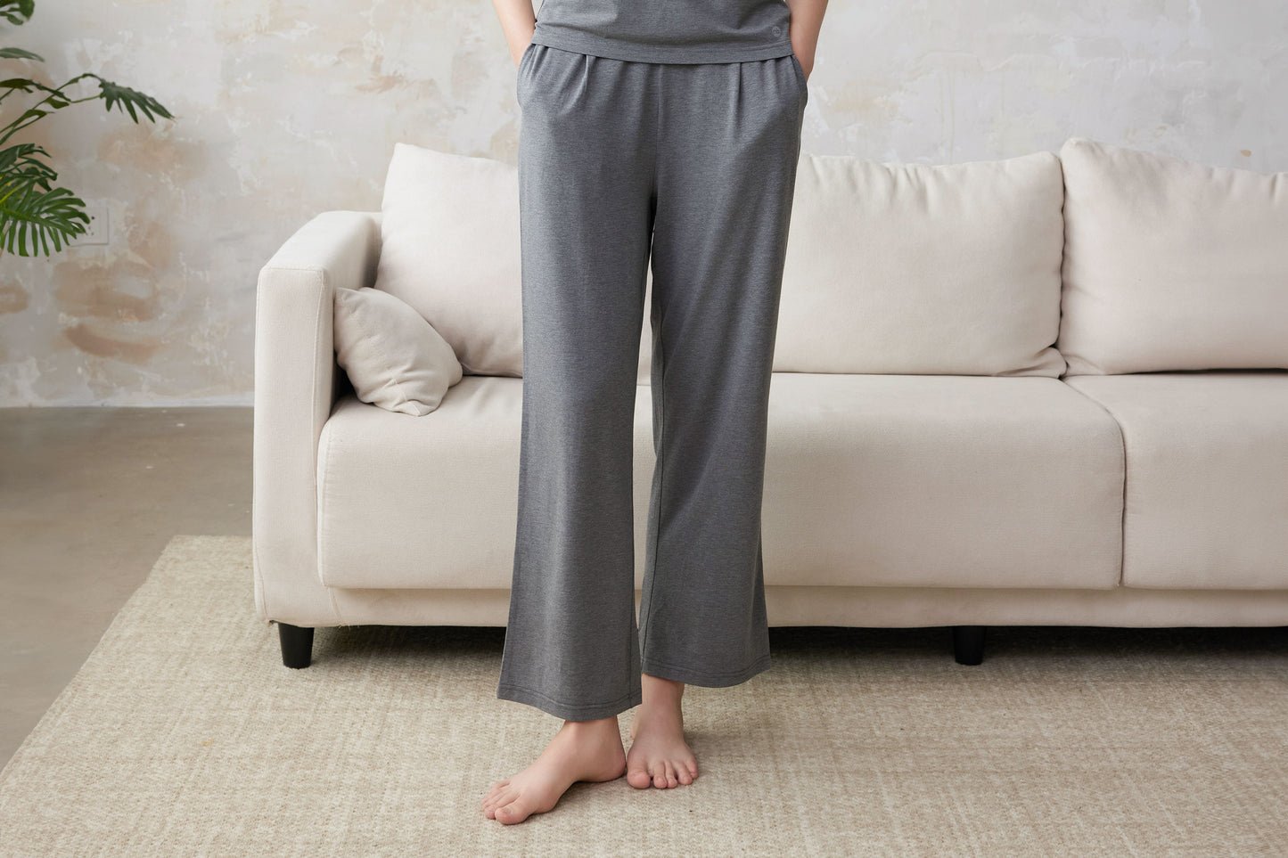 Basics Women's Pants (Bamboo) - Charcoal