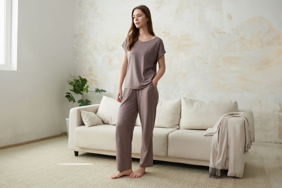 Basics Women's Pants (Bamboo) - Elderberry