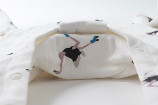 Long Sleeve Footed Sleep Bag 1.0 TOG (Organic Cotton) - Let's Roll!