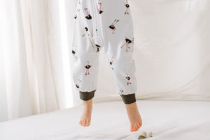 
            
                Load image into Gallery viewer, Long Sleeve Footed Sleep Bag 1.0 TOG (Organic Cotton) - Let&amp;#39;s Roll!
            
        