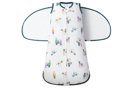 Load image into Gallery viewer, Swaddle Sleep Bag 0.25 TOG (Bamboo Jersey) - Hoodie Horsey

