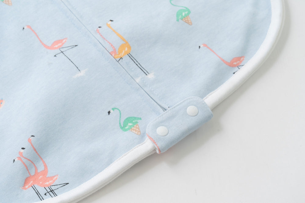 
            
                Load image into Gallery viewer, Swaddle Sleep Bag 1.0 TOG (Organic Cotton) - Fabulous Flamingoes
            
        