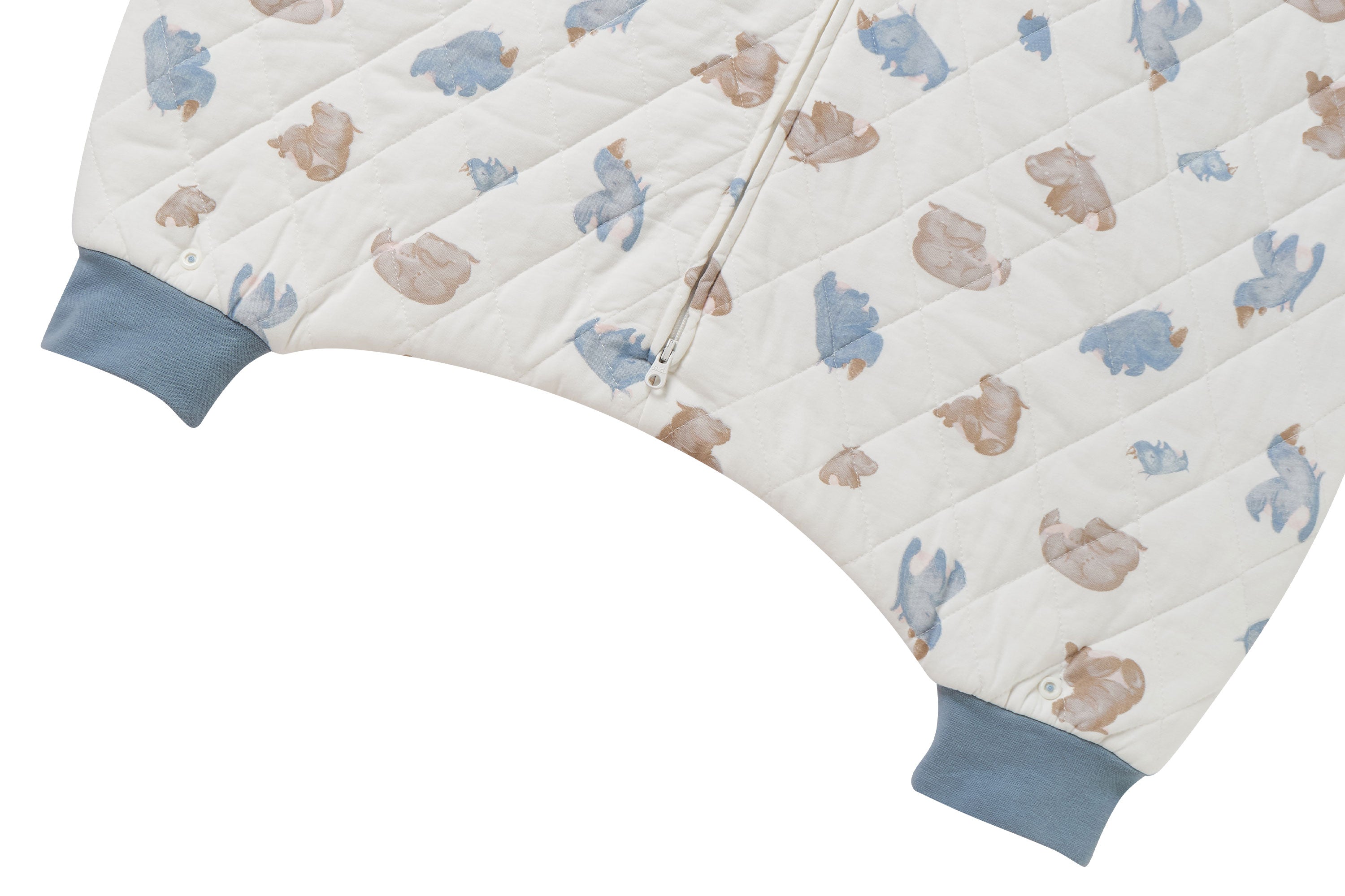 Convertible Quilted Sleep Bag 2.0 TOG (Bamboo Jersey) - Rhino Hippo
