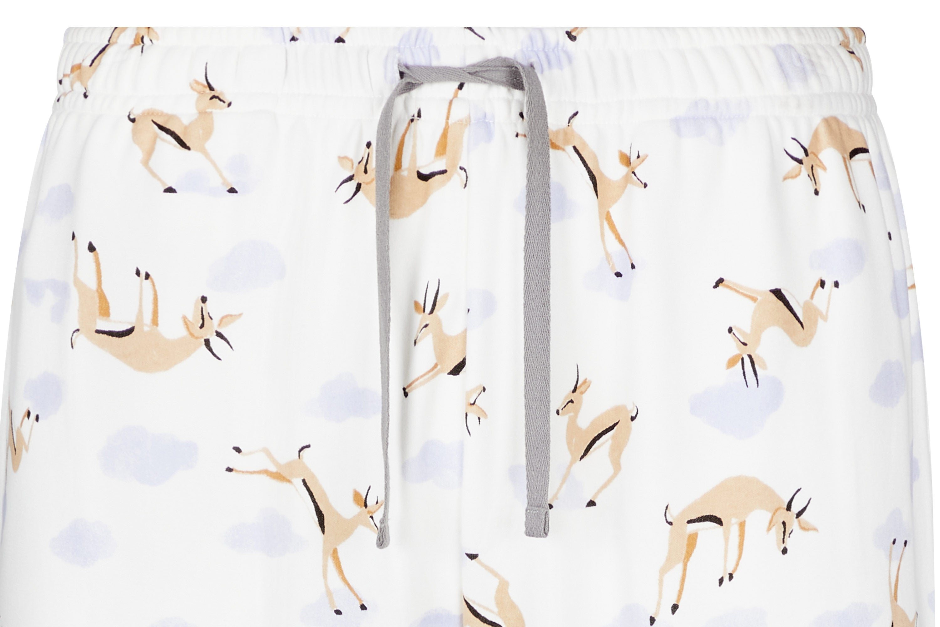 Men's Long Sleeve Pocket Tee PJ Set (Cotton) - Gazelle Sky