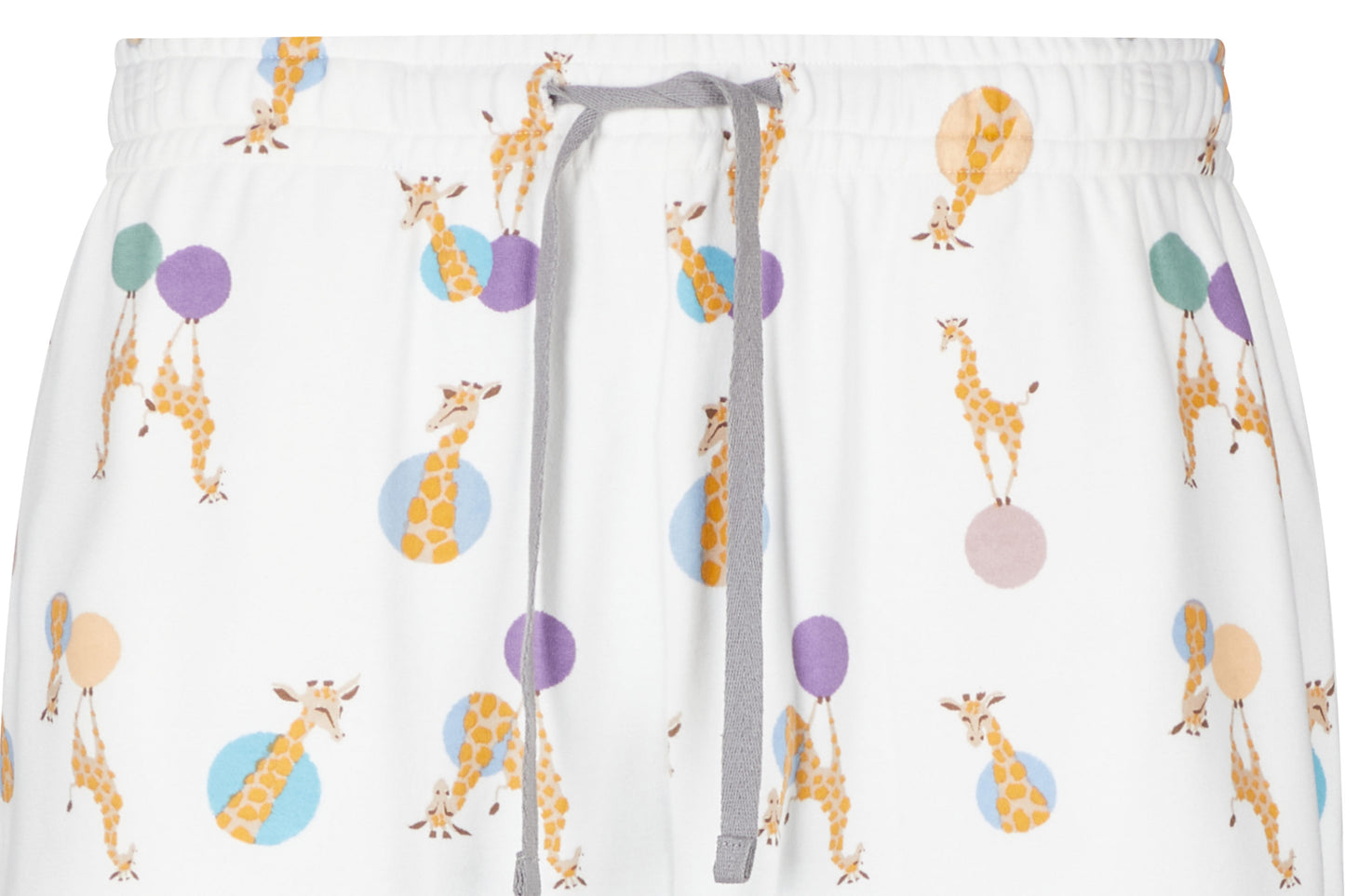 Load image into Gallery viewer, Women&amp;#39;s Long Sleeve Pocket Tee PJ Set (Cotton) - Giraffe Shapes
