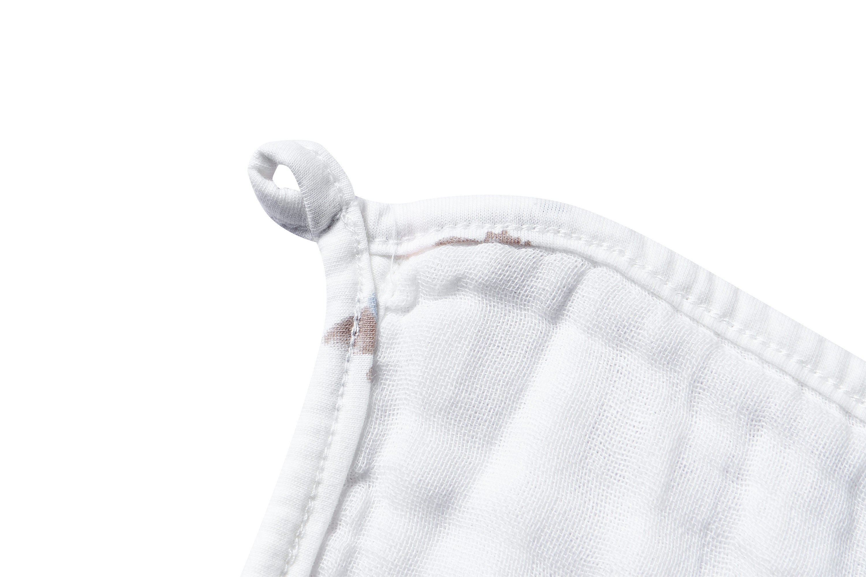 9-Layer Hooded Baby Bath Towel (Organic Cotton) - Rhino Hippo