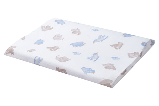 Load image into Gallery viewer, Toddler Pillow and Pillowcase (Bamboo Jersey, Medium) - Rhino Hippo
