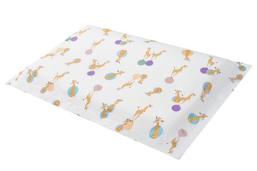 Toddler Pillowcase (Bamboo Jersey, Medium) - Giraffe Shapes