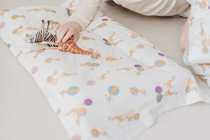 
            
                Load image into Gallery viewer, Toddler Pillowcase (Bamboo Jersey, Medium) - Giraffe Shapes
            
        