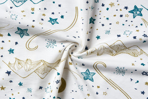 Toddler Pillowcase (Bamboo Jersey, Small) - Stars White