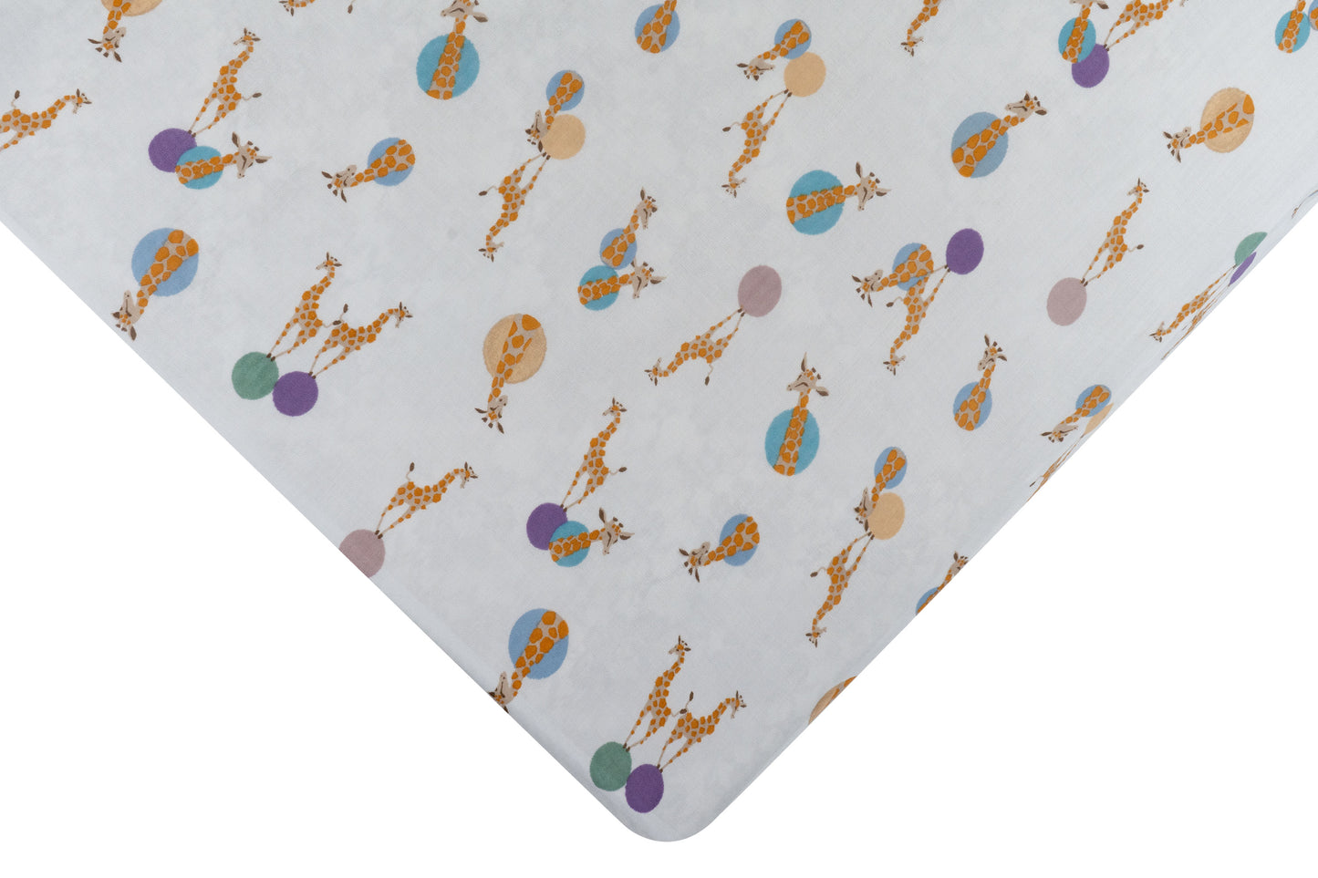 Load image into Gallery viewer, Fitted Crib Sheet (Bamboo) - Giraffe Shapes
