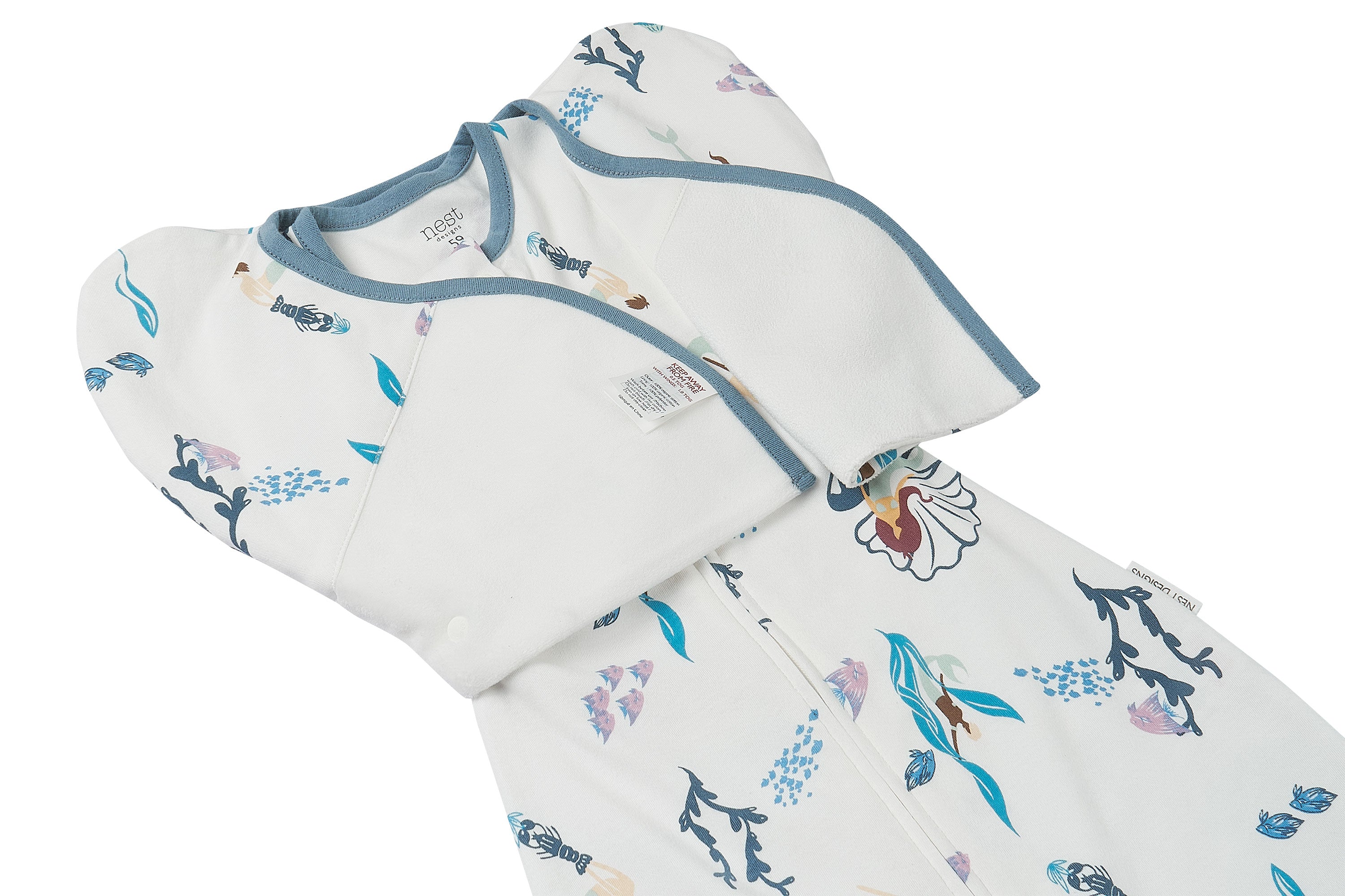 Startle Stop Sleep Bag 0.25 TOG (Organic Cotton) - Splish Splash