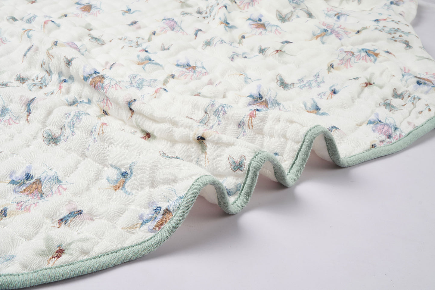 Hooded Baby Bath Cloak (Organic Cotton) - Fairy Tale