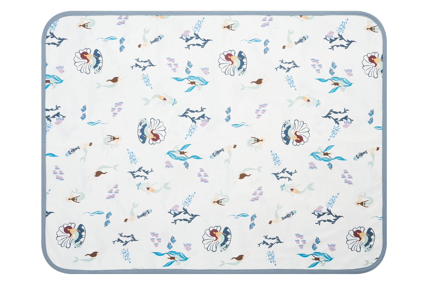 Waterproof Change Pad (Cotton, Small) - Under the Sea
