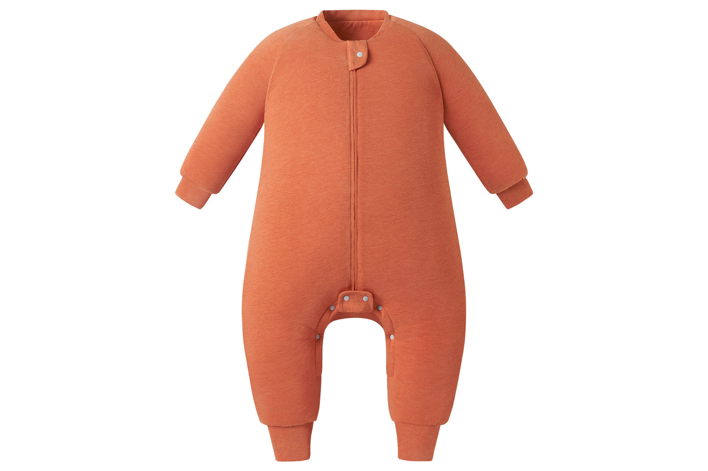 Long Sleeve Footed Sleep Bag 2.5 TOG (Bamboo Jersey) - Pantone Apricot Orange