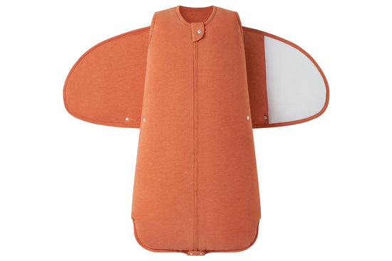 Load image into Gallery viewer, Swaddle Sleep Bag 2.5 TOG (Bamboo Jersey) - Pantone Apricot Orange
