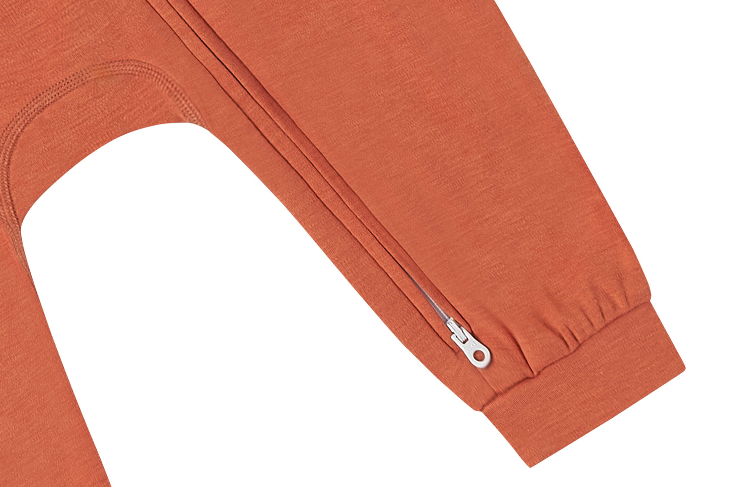 Long Sleeve Footless Sleeper (Tanboocel) - Pantone Apricot Orange