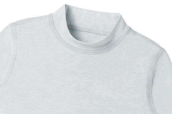 Load image into Gallery viewer, Mock Neck Long Sleeve Shirt (Tanboocel) - Pantone Ice Flow
