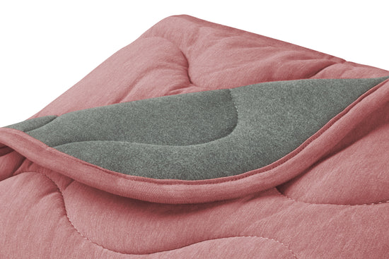 Load image into Gallery viewer, Small Quilted Winter Blanket 3.2 TOG (Bamboo Jersey) - Pantone Faded Rose
