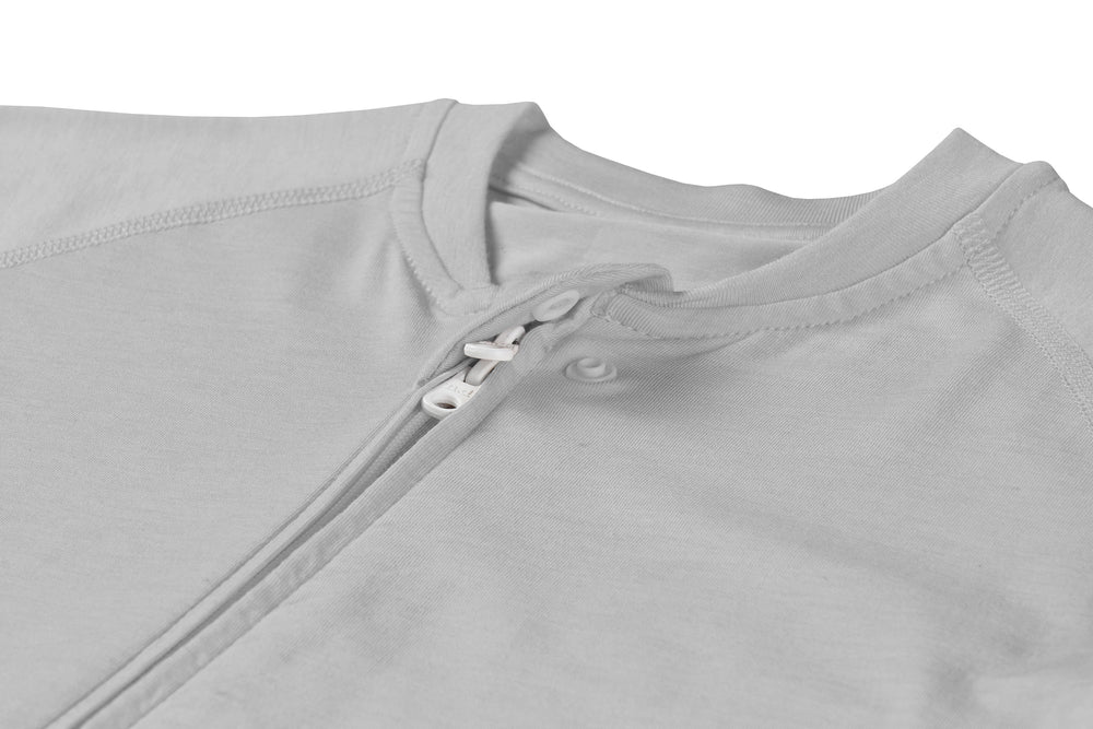 Bamboo Jersey Short Sleeve Footed Sleep Bag 0.5 TOG - Pantone Drizzle
