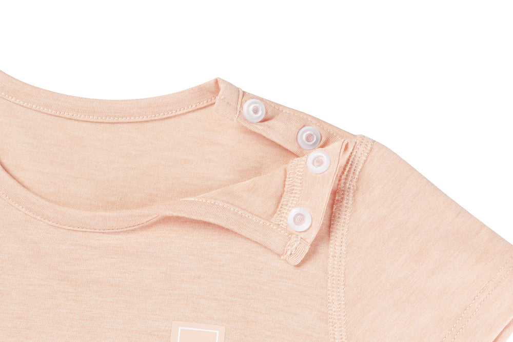 Bamboo Jersey Short Sleeve T-shirt - Pantone Bellini