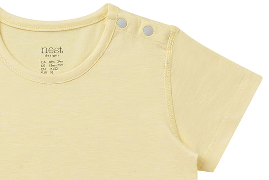 Short Sleeve T-Shirt (Bamboo Jersey) - Pantone Mellow Yellow