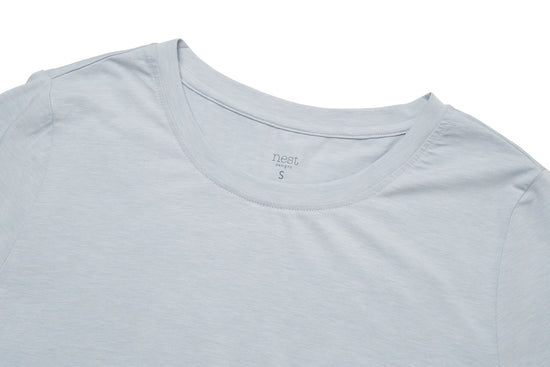 Short Sleeve Women's T-Shirt (Bamboo Jersey) - Pantone Niagara Mist