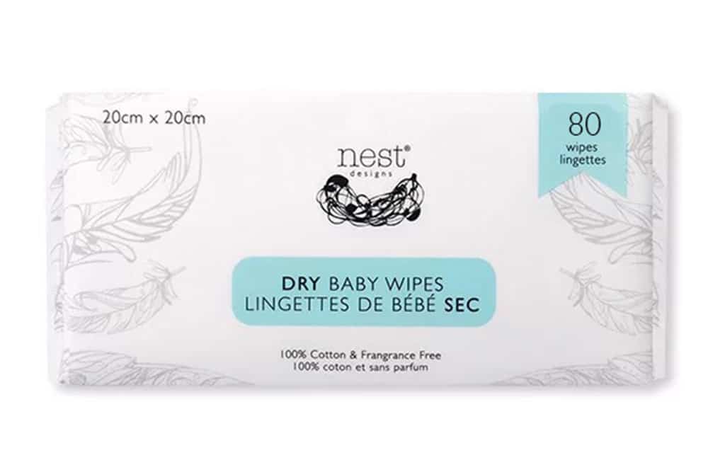 Cotton Dry Baby Wipes - Nest Designs