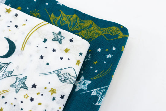 Bamboo Bubs Baby Washcloth Set (6 Pack) - Stars - Nest Designs