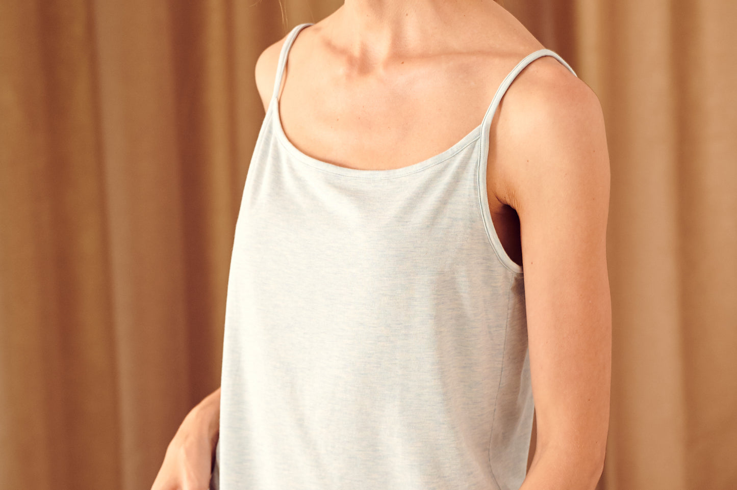Load image into Gallery viewer, Women&amp;#39;s Basics Bamboo Cotton Camisole - Mist - Nest Designs
