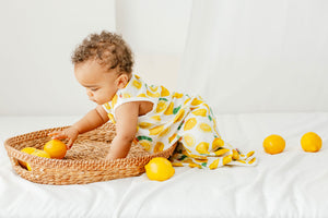 
            
                Load image into Gallery viewer, Bamboo Sleeveless Sleep Bag 0.6 TOG - Eric Carle Lemon Squeezy - Nest Designs
            
        