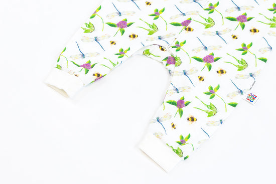 Bamboo Long Sleeve Sleep Suit 0.6 TOG - Eric Carle Garden Flight - Nest Designs