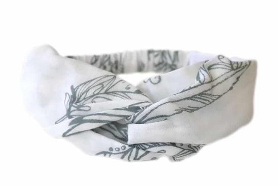Bamboo Headband - Feather White - Nest Designs