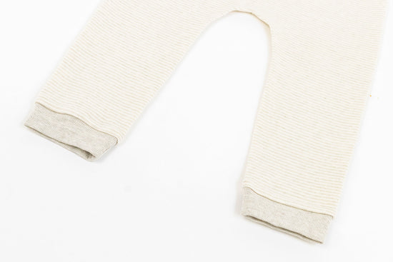 Basics Organic Cotton Ribbed Harem Leggings (2 Pack) - Light Grey - Nest Designs