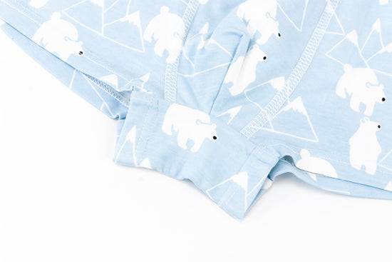 Load image into Gallery viewer, Girls Boy Short Underwear (Bamboo, 2 Pack) - Polar Bear
