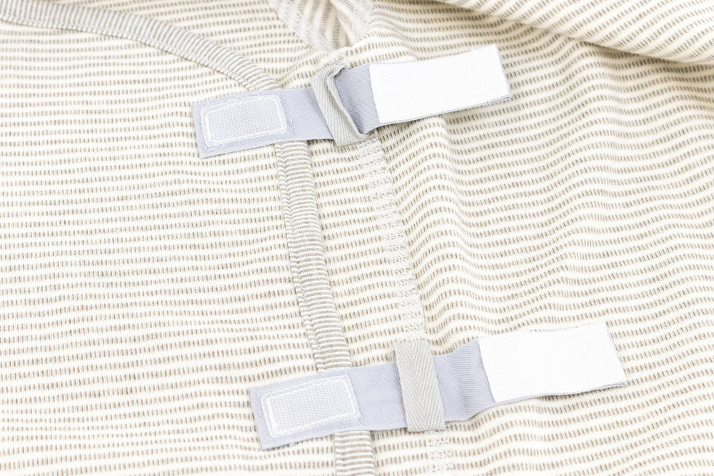 Basics Organic Cotton Ribbed Kimono Long Sleeve Onesie (2 Pack) - Dark Grey - Nest Designs